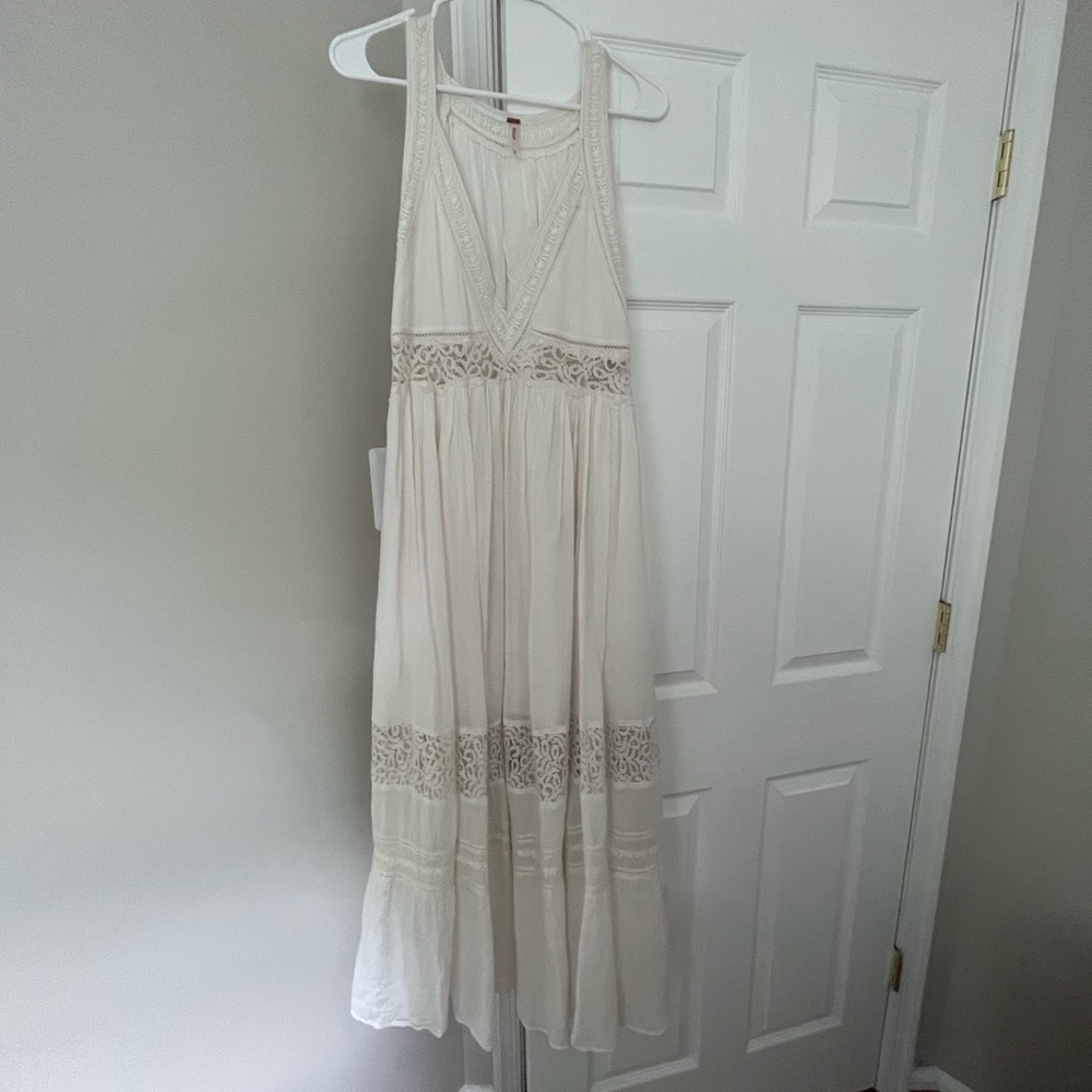 Free People Cream Maxi Dress